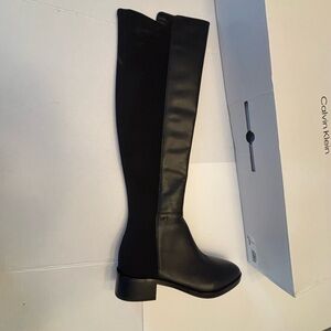 Calvin Klein Black Over the Knee Boots